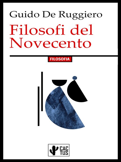 Title details for Filosofi del Novecento by Guido De Ruggiero - Wait list